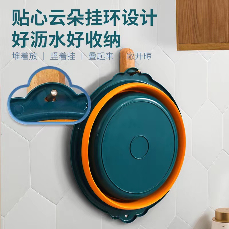 lavabo plegable doméstico viajar lavabo plegable portátil de silicona lavabo cocina lavabo de plástico lavabo