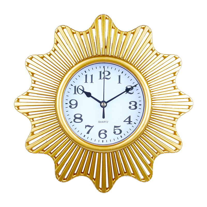 Fábrica original de Amazon al por mayor relojes europeos relojes de pared sala de estar silenciosa casa simple moda relojes de cuarzo pared