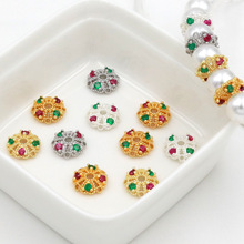 18K14K���yɫ���и�Ƭ΢��ʯdiy�Ʒ�U�ջ�����鴮�����C21