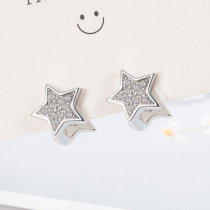 S925 plata alta sensación de pendientes femeninos minimalistas franceses de moda geométrica ins aretes de aire frío nueva moda image 7