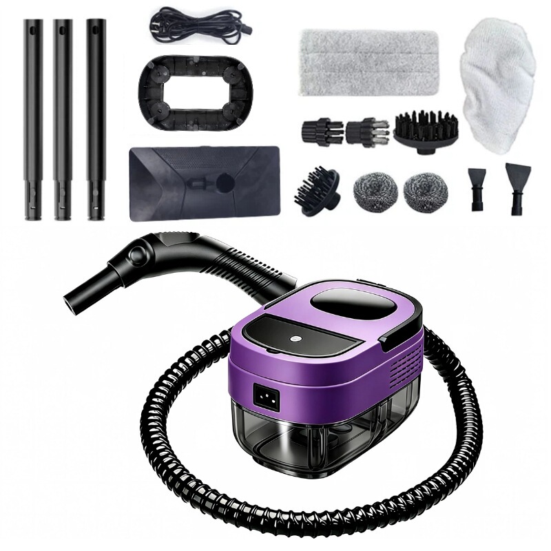 Cross-border steam cleaner for home use, small kitchen, air conditioner, and household appliance cleaning, including disinfection and cleaning of grease and oil stains, also functions as a mop