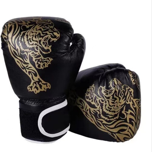 Flame Tiger Boxing Boxing Gloves Sanda Taekwondo Boxing Training Gloves Adult PU Sports