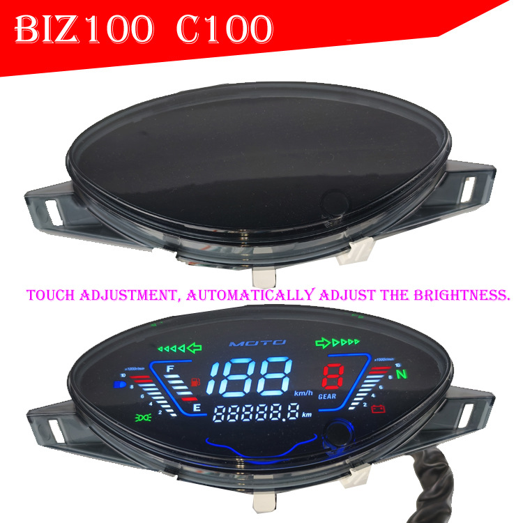 South America's Best-Selling C100 Biz Electronic Instrument Assembly, Gilera Smash110 Motorcycle Speedometer