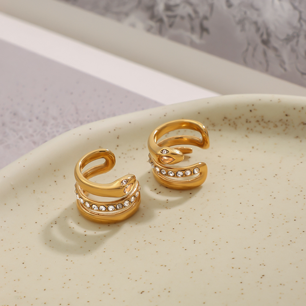 Clip para la oreja de acero inoxidable europeo y americano Jieding sin orejas perforadas