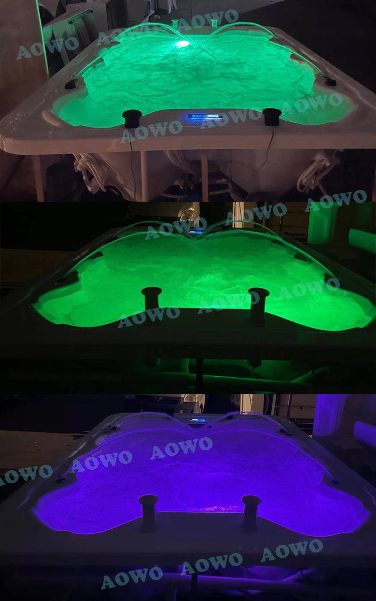 Al aire libre gran piscina jacuzzi al aire libre acrílico 8 personas surf masaje inteligente bañera SPA