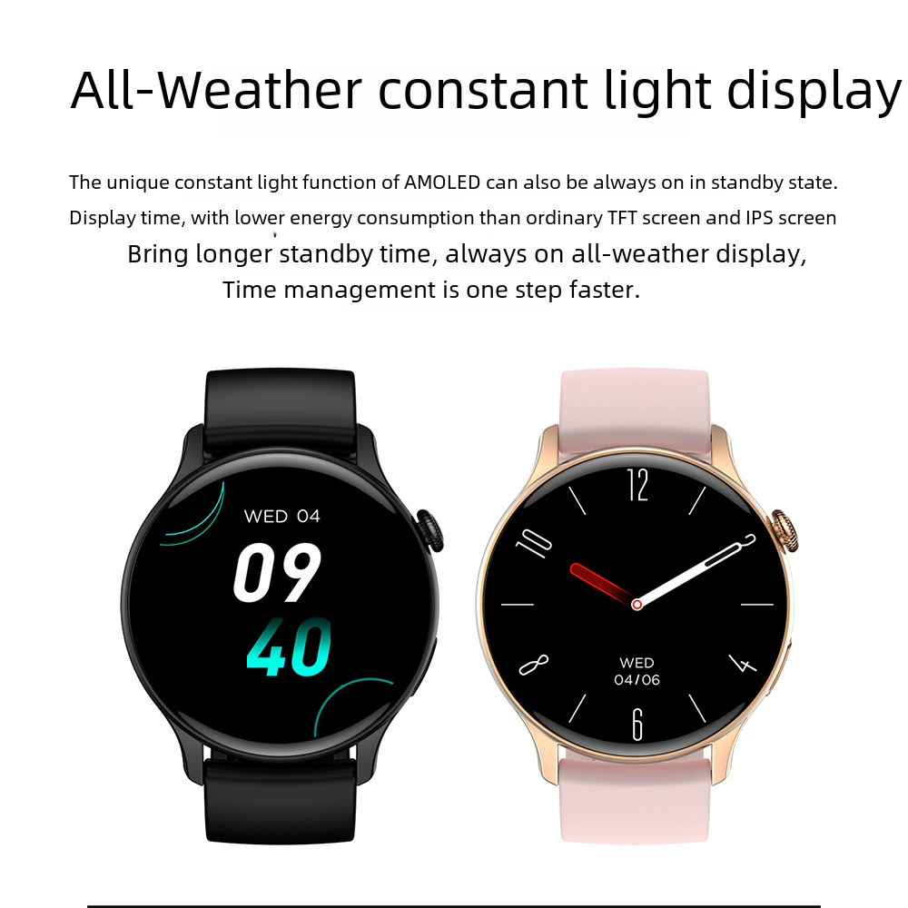 Новые умные часы HK85 AMOLED HD, Bluetooth-звонки, музыка, пульсоксиметр, измерение давления, отслеживание активности