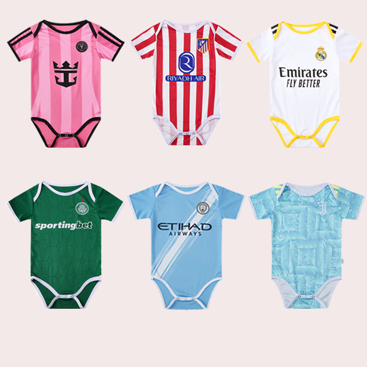 Miami Powder Baby Soccer Clothes Brazil Neymar Baby Climbing Clothes Argentina Messi BB Jumpsuit