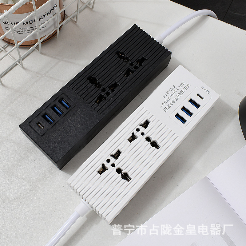 Color multicolor mezcla de color 2USB 3USB TYPE-C recarga viajes portátiles enchufe de fila pequeña