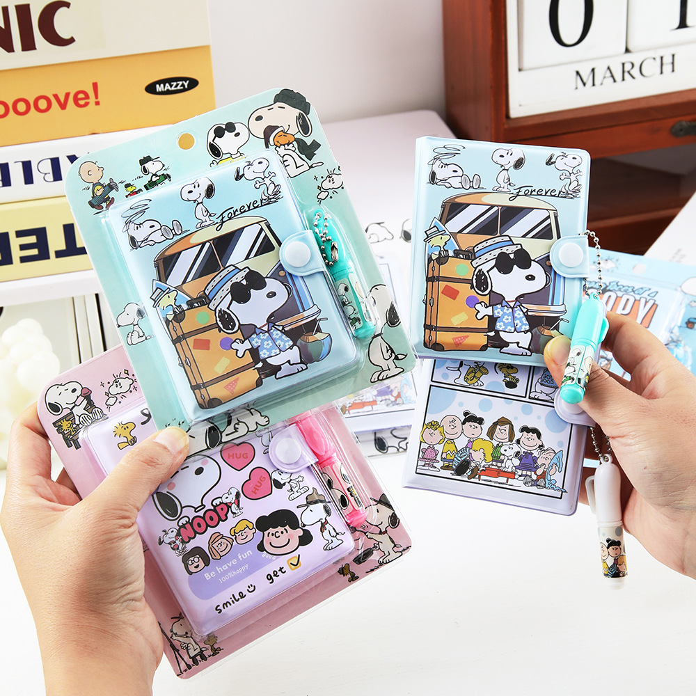 Caricatura perrito Nubi cuaderno de bolas cuaderno de línea horizontal blanco cuaderno de cuadernos adorable niña cuaderno de notas papelería