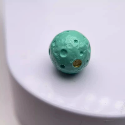 Zərgərlik ara hissələri: Accessories Bucket Beads Green - meteorite-round-beads-size-about-9-10mm