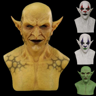 Amazon Halloween Evil Clown Mask Demon Clown Latex Headgear Vampire Horror Prop Mask