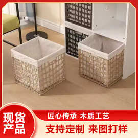 现货可折叠镂空收纳筐桌面杂物玩具收纳箱家用衣物收纳筐收纳篮