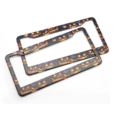 License plate holder/license plate holder, Retro Sunflower Aluminum Alloy Car - xc-w159
