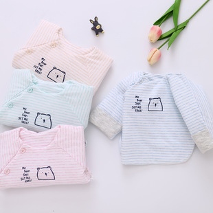 Newborn baby half-back clothing 0-3 months baby monk clothing cotton warm coat for newborn cotton autumn and winter