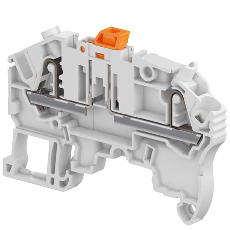 ABB 接线端子 直插式 插簧接线端子ZK2.5-PE-3P