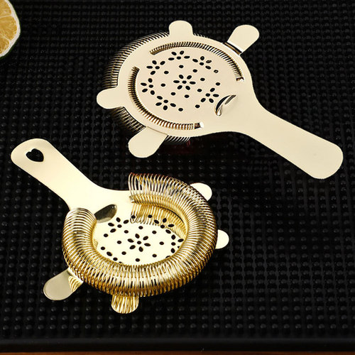 Stainless steel flower ice filter ice separator cocktail shaker coffee milk tea ice blocking bar tool