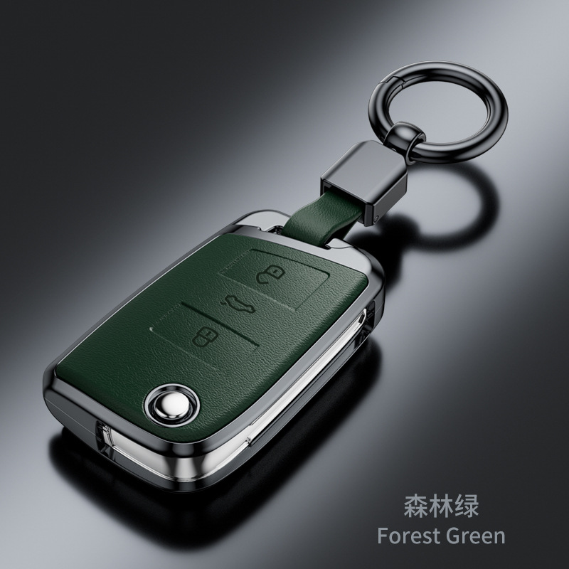 SuitabLe for VoLkswagen Sagitar Tiguan L Lavida Santana Bora Tanyue Passat Nappa Pattern FashionabLe Key Cover