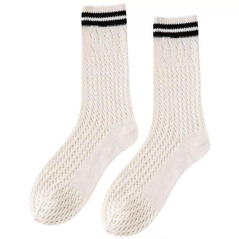 Tide, white high boots, knee socks, internet celebrity