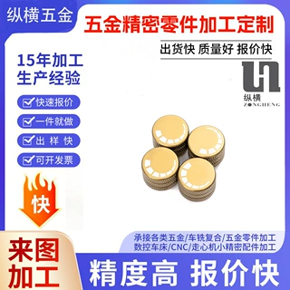 数控车床加工定制非标精密五金黄铜零件机械加工数控铣床