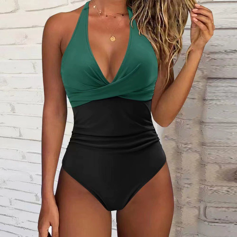  fashionable swimwear, beach bodysuit, European style, Amazon