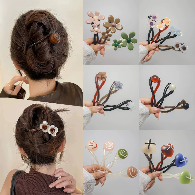 Pilsan Play Car, hair accessory, hairgrip, plastic fashionable hairpins, flowered