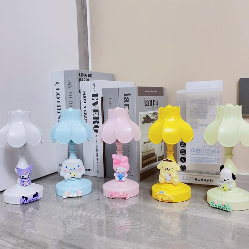 HOT New Cross-Border Sanrio European-Style Kuromi Cinnamoroll Student Eye-Care Desk Lamp &ndash; SB Rechargeable, 3 Brightness Levels
