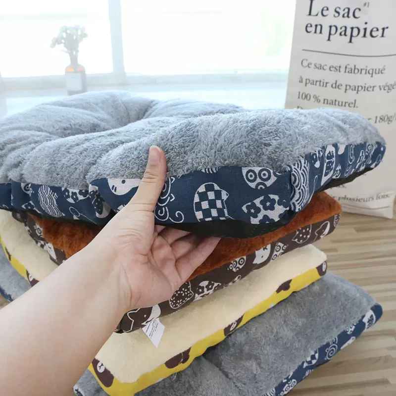 秋冬宠物加厚地垫毛绒保暖床垫滴塑防滑狗狗窝垫猫垫子犬猫日用垫