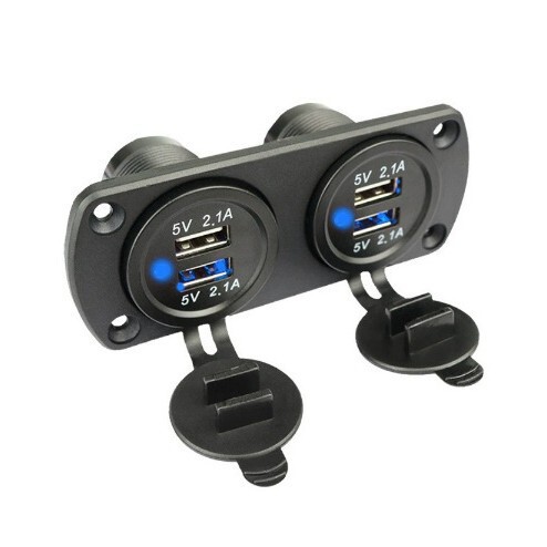 車用 2 穴シガーライターソケット 2 穴車 USB 携帯電話シガーライター 12-24V タイプ|undefined