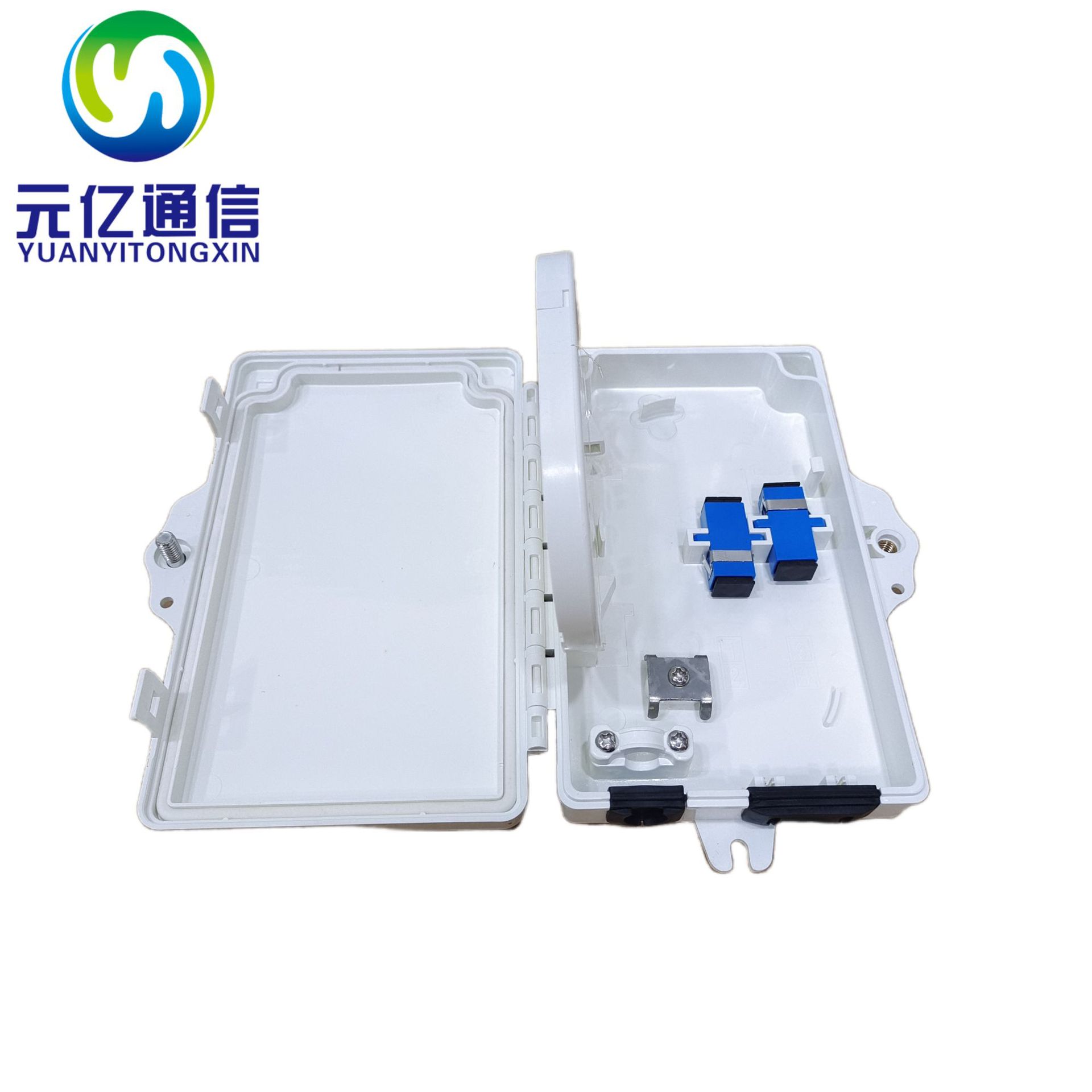 FTTH引入光缆分线盒SC转接器连接2芯光纤分纤箱厂家