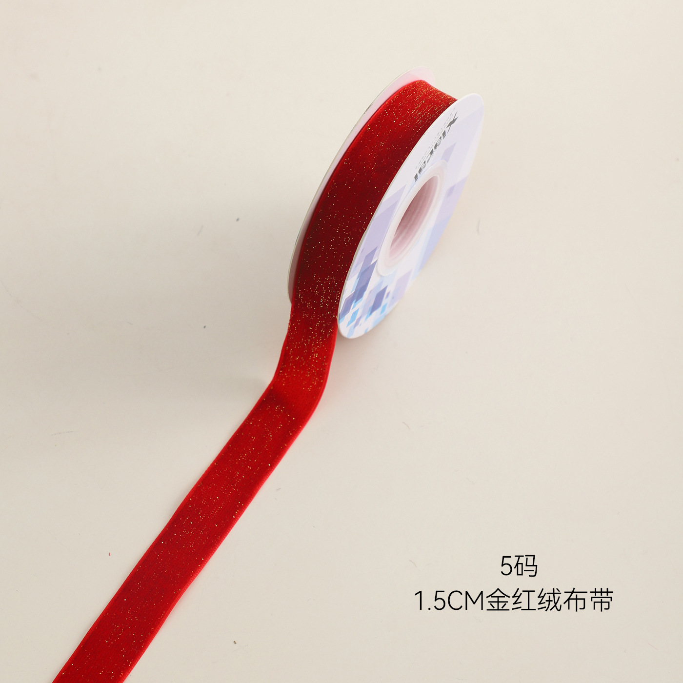 Navidad de siete colores cintas de terciopelo decoraciones de fiestas de mariposa cintas de embalaje de flores cintas de flores