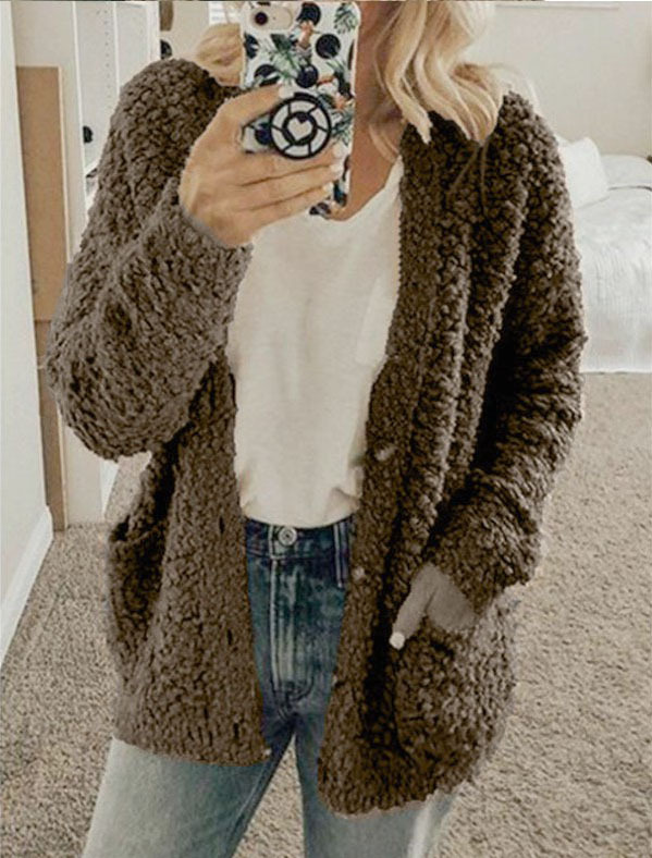 Women's Sweater Jacket For Autumn And Winter Casual Fashion_voghion.com