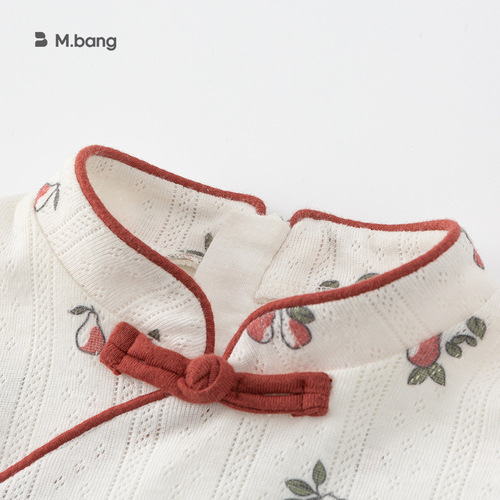 INSbobo2024 summer girls ethnic buckle cheongsam sisters wear children's dress children XQ23025