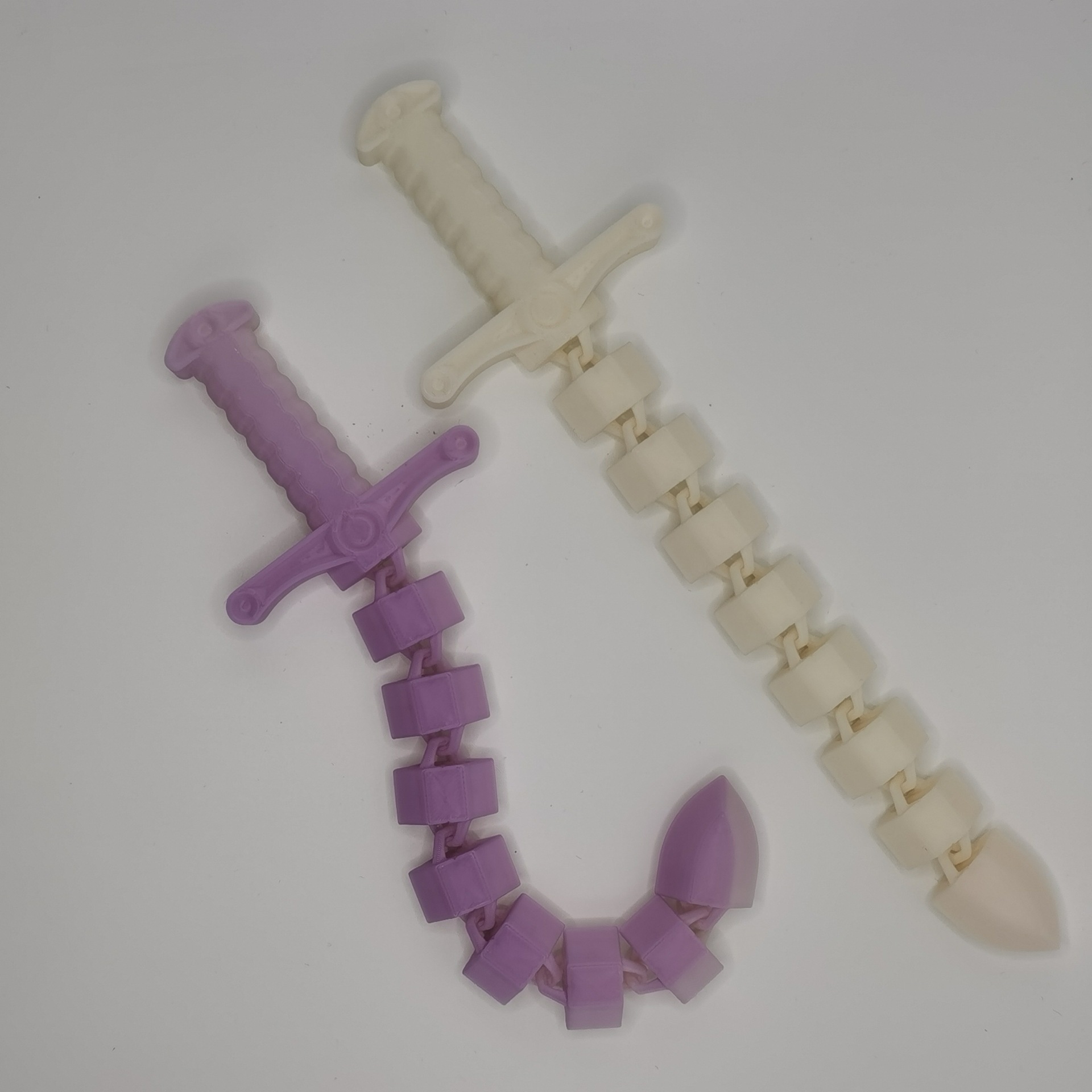 빛의 변화 - 흰색에서 보라색으로