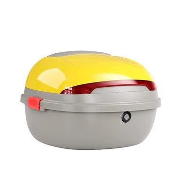 Thickened Large Tail Box with | Electric car tail box - yellow-factory-direct-sales-30l-medium-sized-trunk-can-hold-summer-helmet
