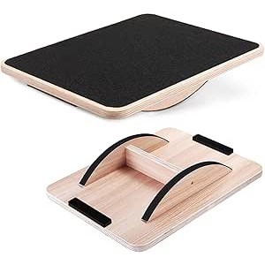 調節可能なヨガバランスボードトレーニング木製滑り止めフィットネス機器リハビリテーショントレーニング機器ストレッチ装置|undefined