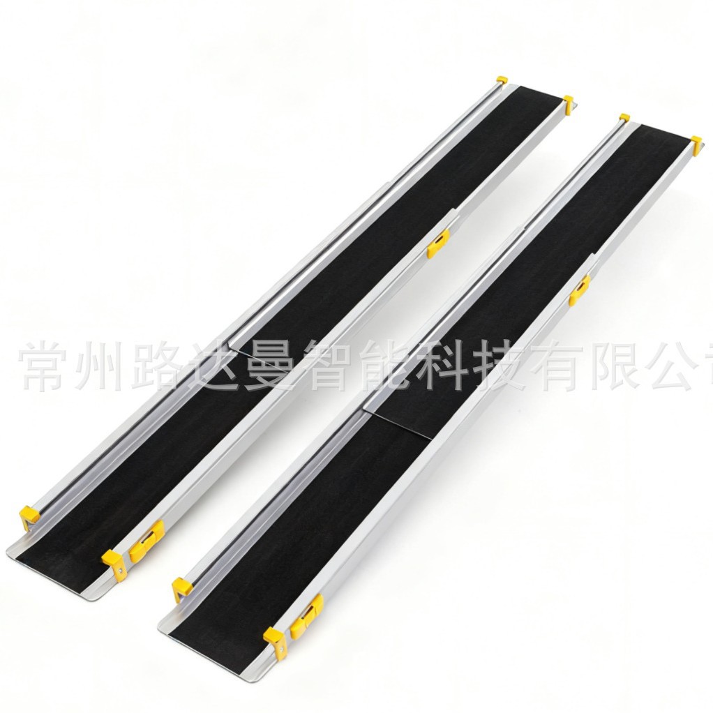 跨境伸缩便携式铝制无障碍移动轮椅坡道WheelchairRamp02207-5FT