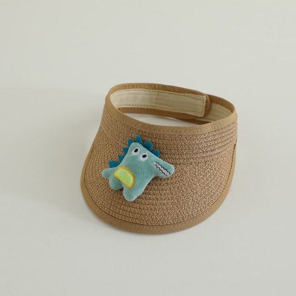 Sombrero solar para niños sombrero de paja de verano bebé gorra de paja de dibujos animados encantador sombrero de sol bebé transpirable de verano