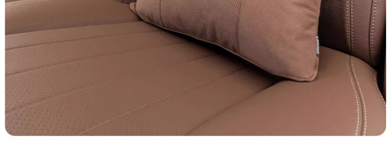Car Headrest Cushion S-Class Universal Car Headrest Neck Pillow Flip Leather Sweat-Absorbent Comfortable Breathable Neck Pillow Waist