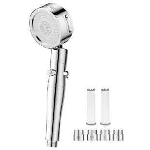 Cross-border pressurized shower nozzle pressurized water-saving filter shower shower rain high pressure shower head bathroom bath suit