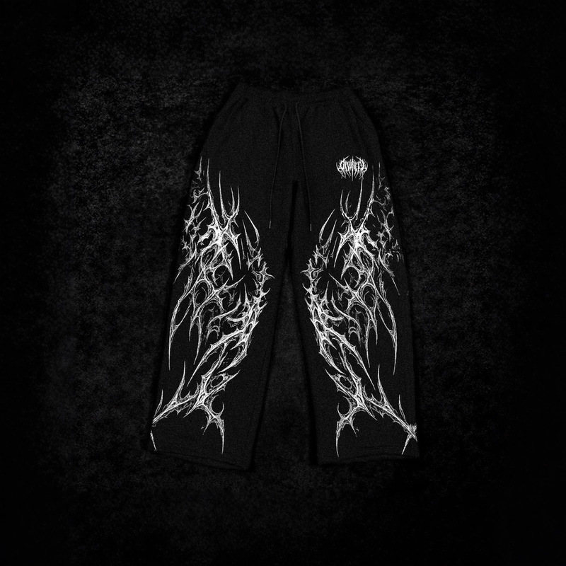 Breathedivinity American Trendy Men's Sports Pants Jogging Sports Fitness Printed Casual Straight Pants