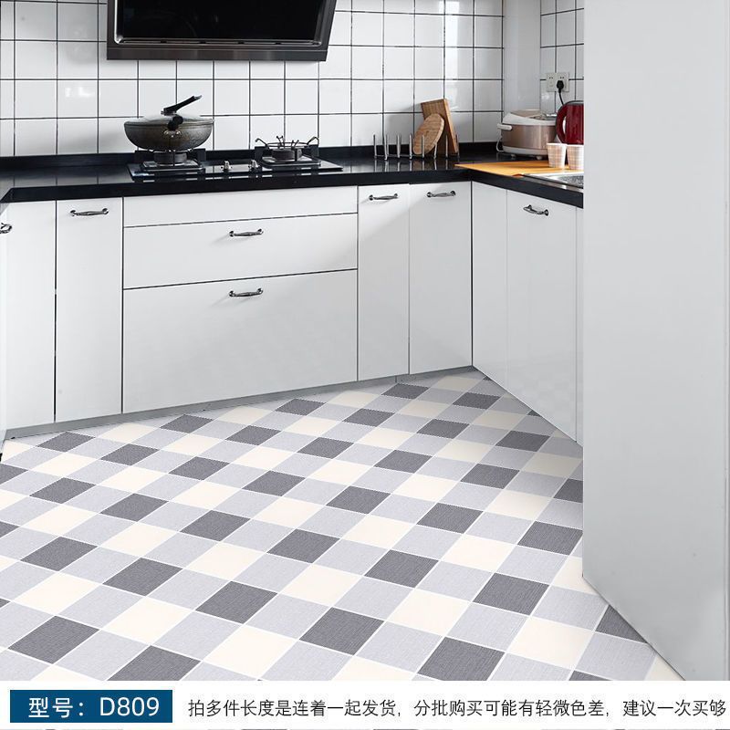 Pegatinas autoadhesivas para suelos de baño, azulejos de inodoro, pegatinas para suelos de cocina, engrosadas, venta al por mayor de fábrica. image 16