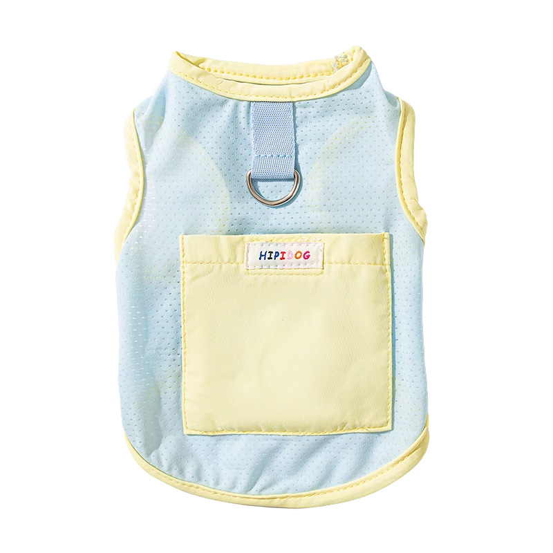 Gatos primavera y verano, enfriamiento y prevención del golpe de calor, arcoíris, ropa fresca, perro, protector solar al aire libre, chaleco para perros, ropa para gatos