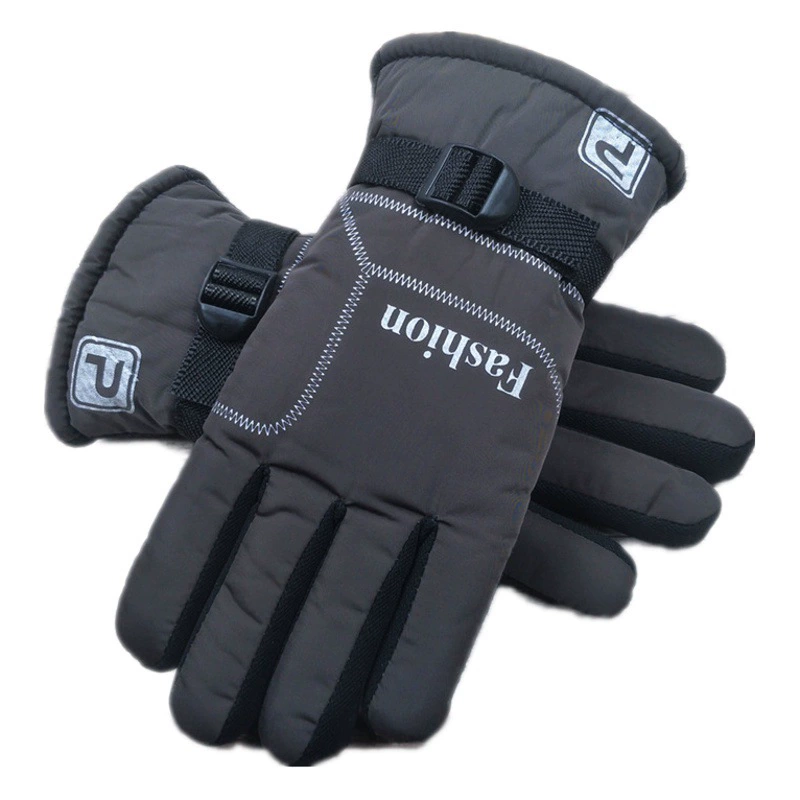 Расширенные и утолщенные мужские перчатки, большие хлопковые теплые Нескользящие теплые большие версии, зимняя флисовая подкладка, защита от холода для мотоцикла