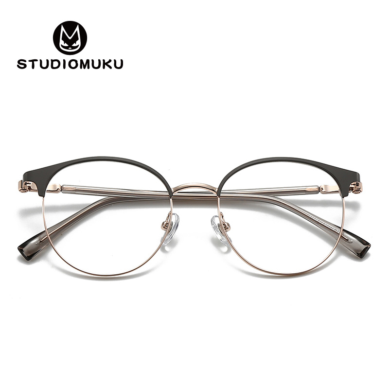 STUDIOMUKU gafas de madera cool cómo obtener un temperamento literario en un segundo marco de gafas marco de gafas de miopía
