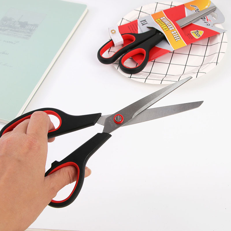 Tijeras DE OFICINA DE ACERO INOXIDABLE grande tarjeta colgante cortador de papel hecho a mano al por mayor tijeras para el hogar