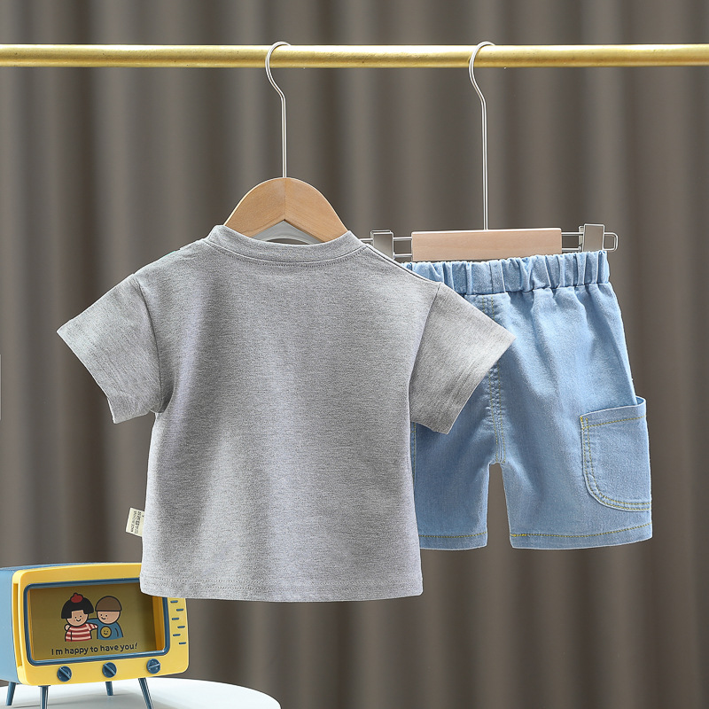 Simple Style Cartoon Cotton Boys Clothing Sets display picture 4