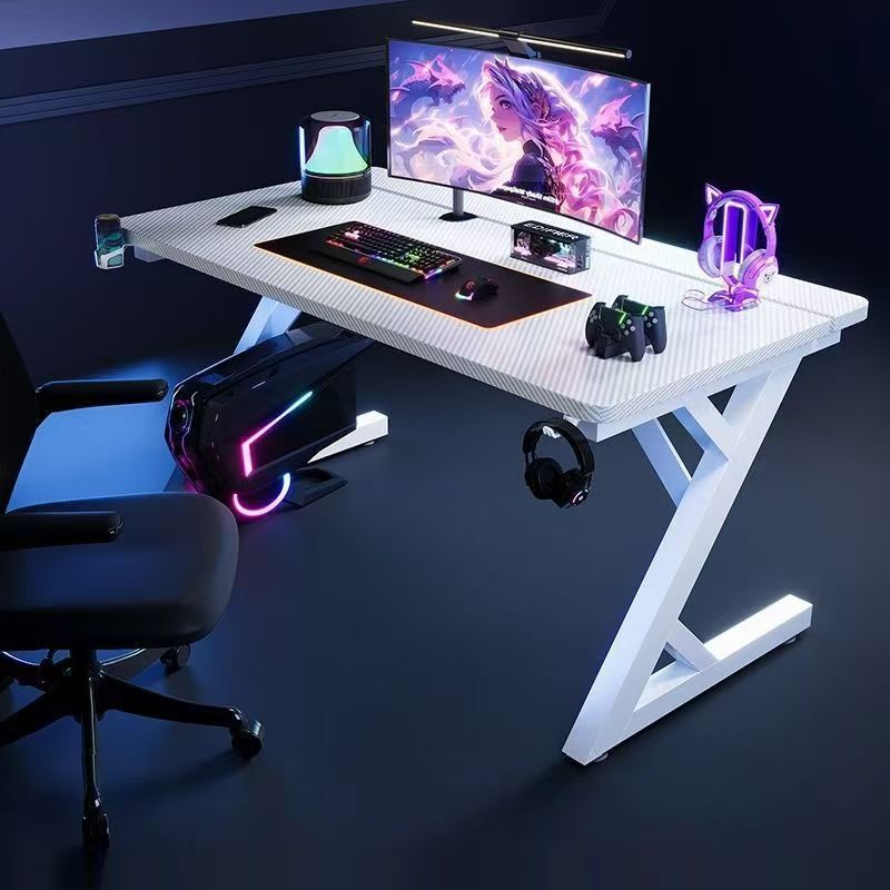Solid Wood Carbon Fiber Gaming Table Desktop Computer Desk Home Study Desk Office Desk Can Be Equipped with a Robotic Arm Carbon Fiber Table