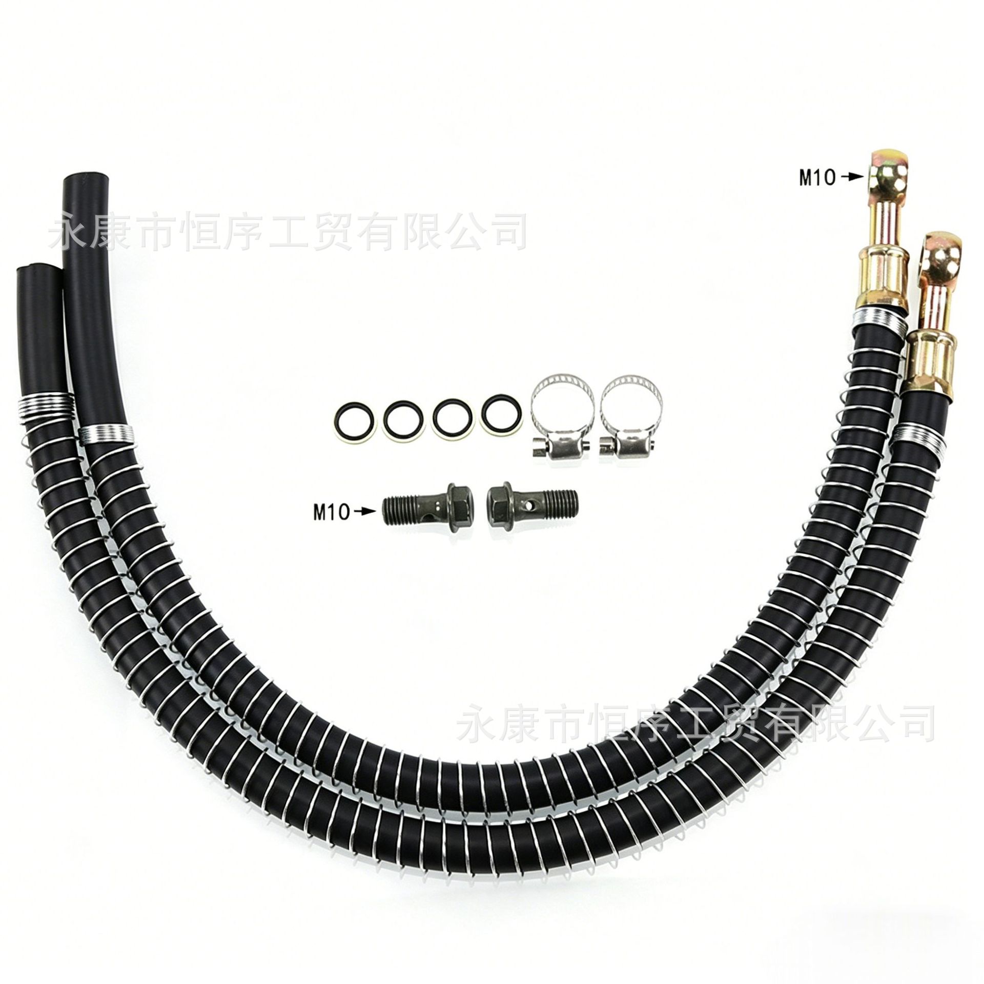 Atv Beach Bike Off-Road Motorcycle Accessories High-Performance Oil Cooler Oil Pipe Universal Kit Modified Rubber Hose