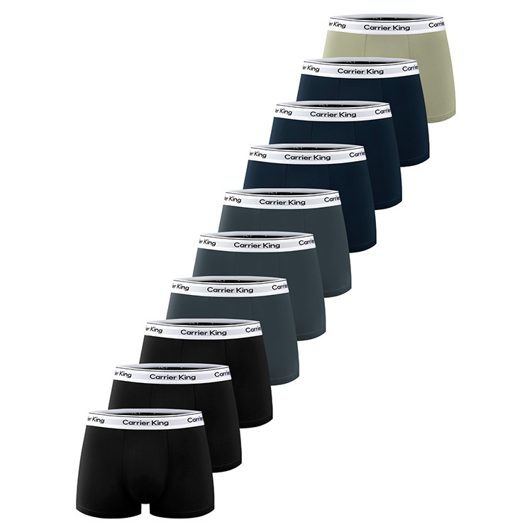 Carrier King Genuine Men's Underwear Pure Cotton Plus Size Boxer Briefs Boys Boxer Briefs Shorts Cross-Border