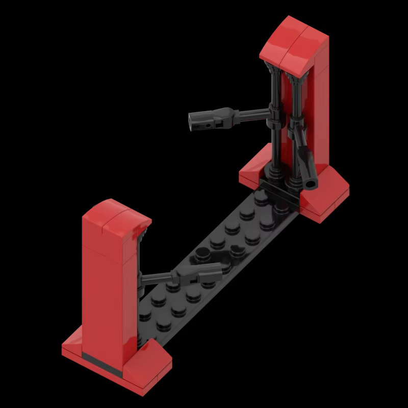 8グリッド駐車場ディスプレイガレージシーン組み立てビルディングブロックおもちゃMOC-127308-127237-127570|undefined